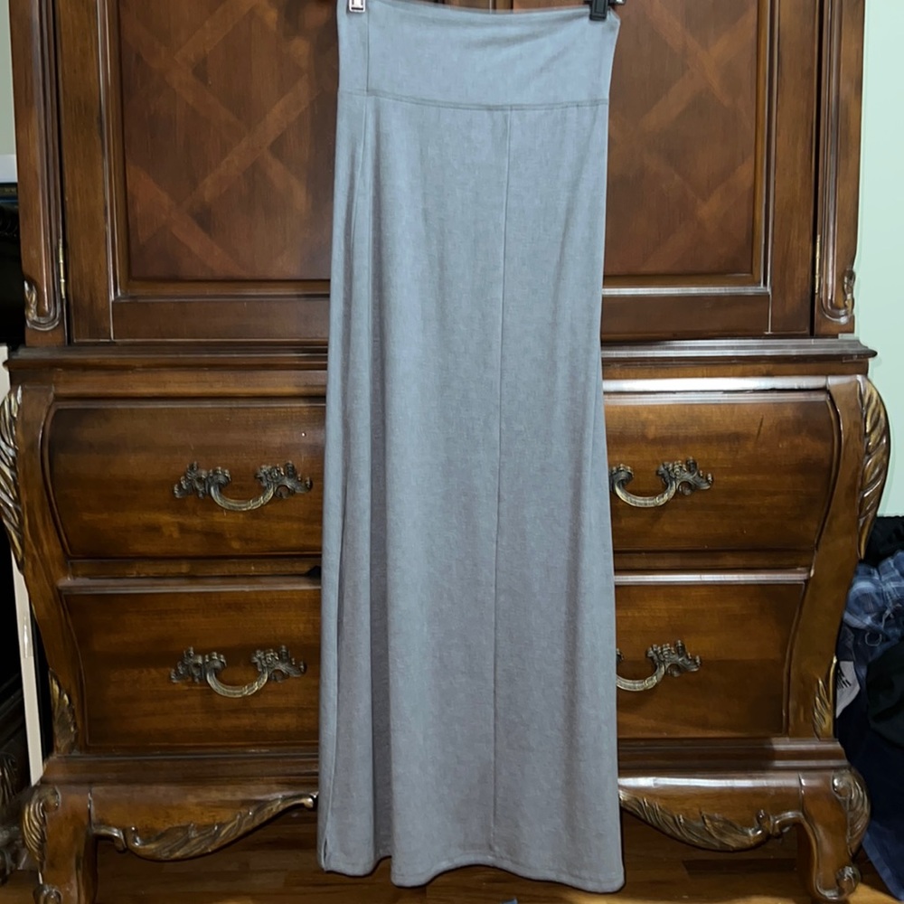 Gray Maxi Skirt